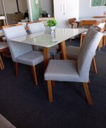 CONJUNTO MESA EMILY C/ 4 CADEIRAS SIMONE - Imagem 2
