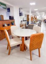 CONJUNTO SALA DE JANTAR BOM PASTOR NEW RIVER + 4 CADEIRAS VERSATI